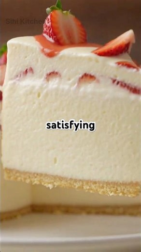 Healthy Strawberry Cheesecake 🍓 Creamy Homemade Dessert Recipe