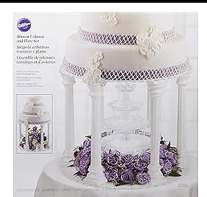 Wilton Roman Column Tiered Wedding Cake Stand, a Beautiful, Elegant Tiered Cake Stand for Weddings and Special Occasions, 8-Piece