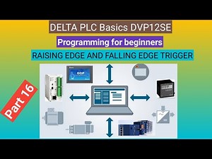 Raising and falling edge trigger in plc || DELTA PLC || DVP12SE11T / R || BASIC PLC PROGRAMMING.