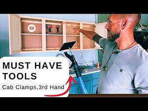 Hang Cabinets Solo! Must Have Tools | Clamps | Cabinet Jack