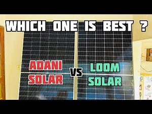 Comparison Adani Solar Vs Loom Solar🤔 Bi-facial Panel👍 || DCR || Rooftop Subsidy #viral #adani