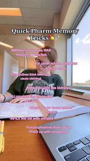 Definitely helpful way to remember for an upcoming exam or a refresher. Thanks to @Ashley for putting this together! #nursingstudent #nursingschool #pharmacology #nursing #nurses #lvn #rn #bsn