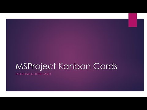 Kanban in MS Project