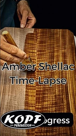 Amber Shellac on Cajon Faceplates | Time-Lapse Build Progress