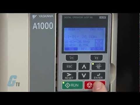 Yaskawa A1000 AC Drive Basic Start Up Using the Keypad