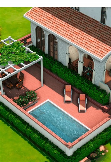 🏠Sultry Springside BG original build renovation ▫️No CC / T.O.O.L. mod (by twistedmexi) ▫️Sultry Springside, Oasis Springs (30x20) ▫️233 382 simoleons ▫️Type: Residental ▫️Playtested ▫️EA ID: darikosims (available in Gallery from January 29) #sims4 #thesims4 #sims4build #sims4builds #sims4tok