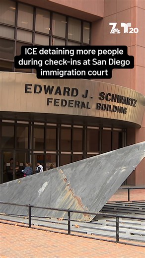ICE has begun detaining more people during check-ins at the federal building in downtown San Diego in recent days — an apparent shift in strategy after arrests outside courtrooms had slowed over the past month. More details: http://on.nbc7.com/kQJbYwu | NBC 7 San Diego