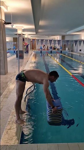 Plank on Kickboards in the Pool | Core and Balance Challenge