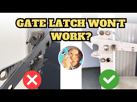Broken Vinyl Gate Latch quick DIY Fix