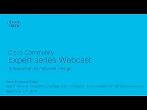Webcast video- Introduction to Network Design
