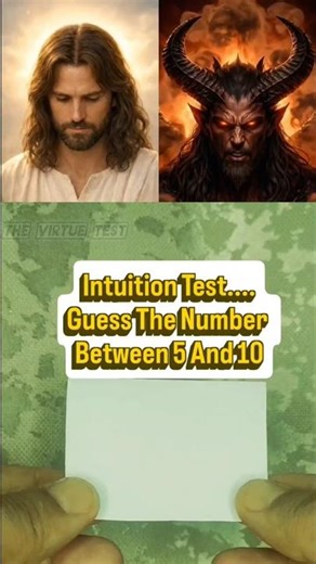 The Virtue Test: Jesus vs Devil Intuition Challenge 🔥 Guess the Right Number #thevirtuetest #jesus