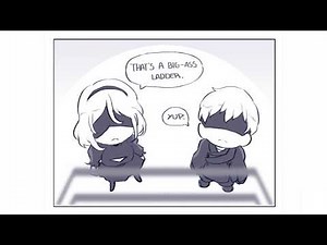 That ladder scene (Nier: Automata Comic)