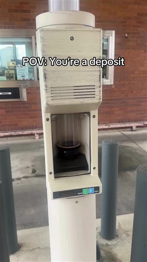 Ever wonder what it’s like inside the drive thru tube? We were curious too!! 👀🤣 #drivethru #communitybank #funbankers #curious