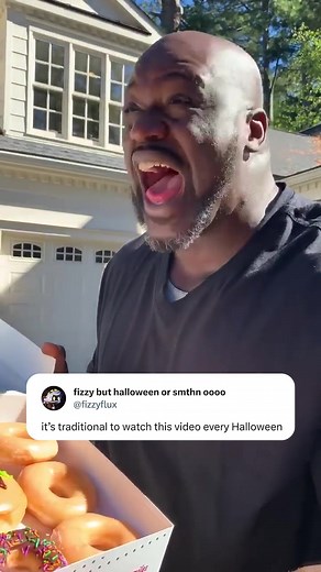 Hilarious Shaq Halloween Donuts Prank