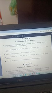 47/280125\%SECTION - BVery Short Answer Question ( 4×2=8 )... | Filo