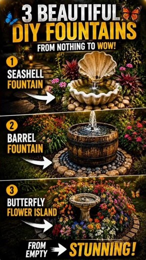 3 DIY Garden Fountains That Will Transform Your Backyard! 🌸💦