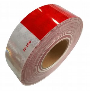 [Hot Item] Waterproof Reflective Tape DOT-C2 Red and White Adhesive Conspicuity Tape for Trailer, Outdoor, Cars, Trucks