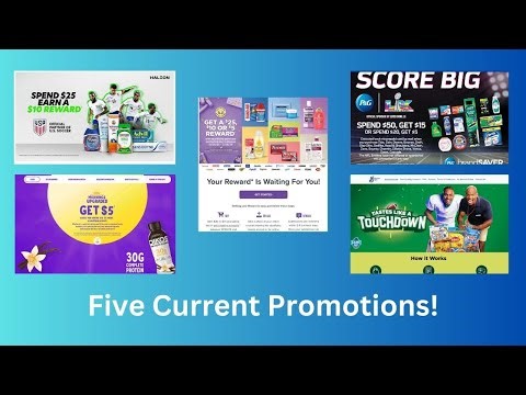 Five Current Rebate Promotions!