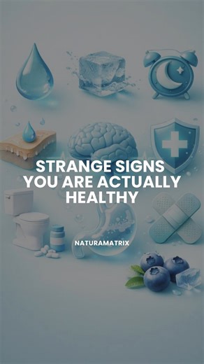 NATURA MATRIX on Instagram: "Strange signs you are actually healthy often appear in everyday body signals that reflect strong metabolic health, gut function, hormonal balance, and nervous system regulation. Consistent energy between meals is commonly linked to balanced blood sugar and insulin sensitivity. Regular bowel movements support gut microbiome health and nutrient absorption. Clear thinking throughout the day is associated with stable glucose delivery to the brain and efficient neurotrans