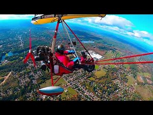 Ultralight trike flying in central CT