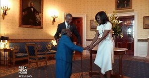 PBS NewsHour:Watch a 106-year-old woman bust a move with the president Season 2016 Episode 02