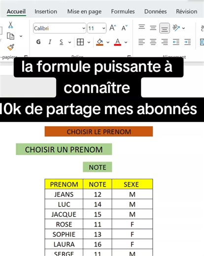 gagne du temps avec cette puissante formule en Excel #tutorials #recherche #v #excel #foryou
