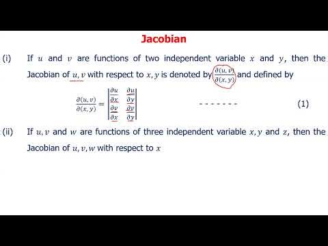 MFC-3-Unit-III-20-What is Jacobian and what are its applications