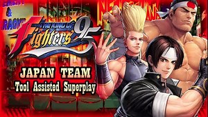 拳皇95 日本队的花式连招直接把我看呆了 这凶猛的打法看着太爽了