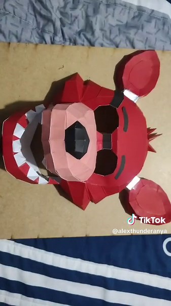 Tutorial: Máscara de Foxy de Papel con Movimiento de Boca