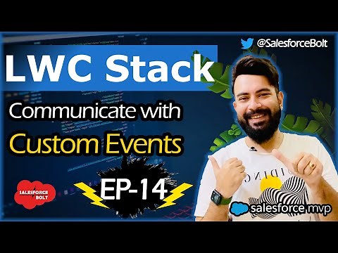EP-14 | Communicate with Custom Events in LWC | Child to Parent Communication | LWC Stack ☁️⚡️
