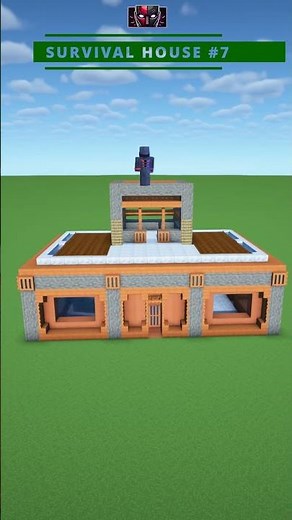 Modern Acacia Survival Build in Minecraft! 💚7