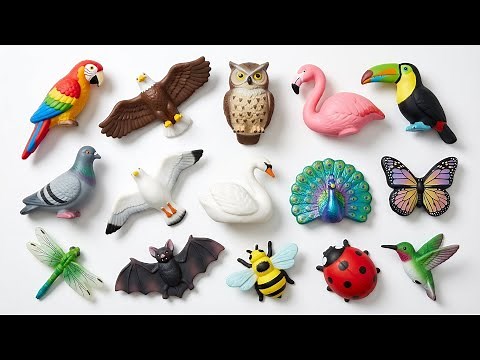 Flying Animals for Kids: 100 Birds Learning Video | Preschool Education for Toddlers