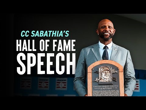 CC Sabathia's Hall of Fame Speech | NEW YORK YANKEES