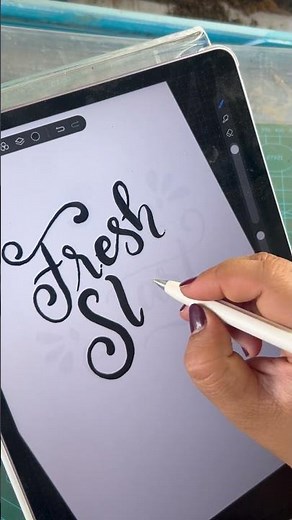 Elegant cursive writing that feels so good #satisfying #procreate #lettering