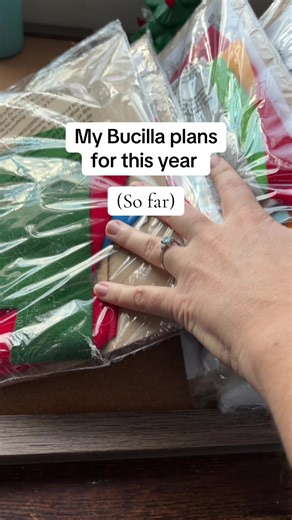 What are your crafting plans for this year? These are the Bucilla kits that I have lined up so far for this year. I’ll be adding more as the year goes on. #bucilla #bucillastocking #crafty #handmade #sewingtiktok