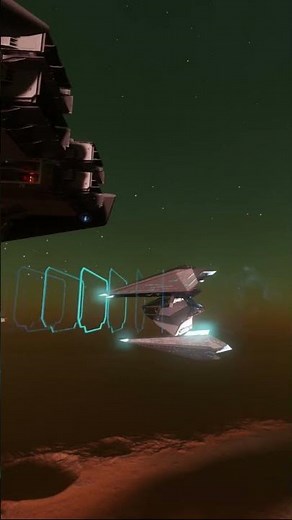 XG8 Javelin docking animation - Elite Dangerous #elitedangerous #space #shorts