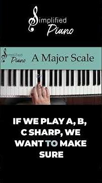 A Major Scales - EASY Piano Tutorial
