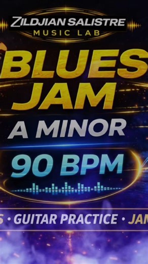 Blues Guitar Jam 🎸 A Minor | 90 BPM Groove