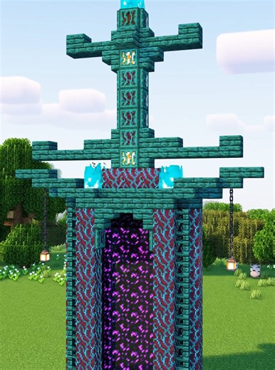 Cómo hacer un portal espada en Minecraft
