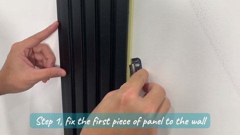 Art3d 8-Pack 96 x 6in. WPC Acoustic Slat Wall Panel for Modern Interior Decor, TV Background, Living Room, Grey Oak