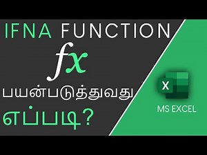 IFNA Function in Excel in Tamil