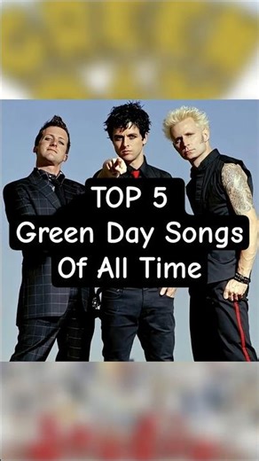 TOP 5 Green Day Songs | Greatest Songs of All Time 🔥🎧 #TOP5