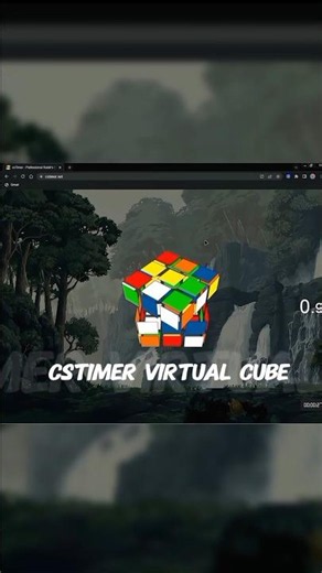 How to Enable Virtual Cube in csTimer | csTimer Tutorial #shorts