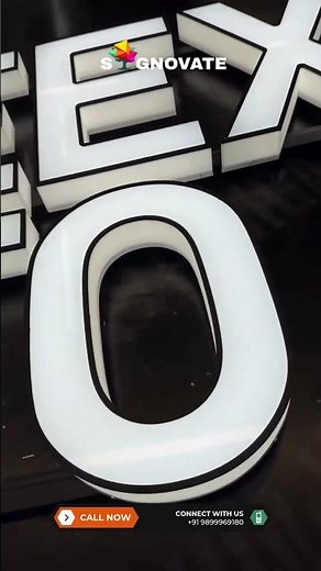 3D LED Sign Boards with Acrylic Letters | Custom Signage Manufacturer | Signovate