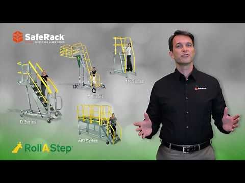 SafeRack RollaStep Mobile Platforms and Stairs HD
