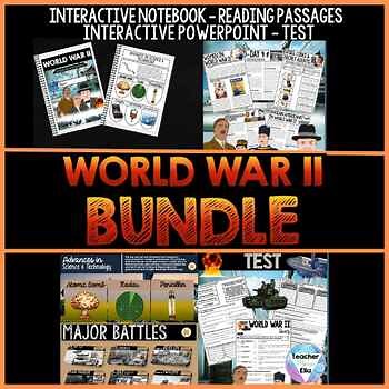 World War 2 Activities Bundle/World War II Projects/World History Lesson Plan