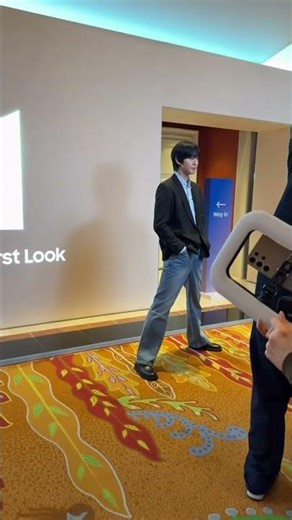 Actor Ahn Hyo-Seop at the Samsung First Look showroom #ces2026