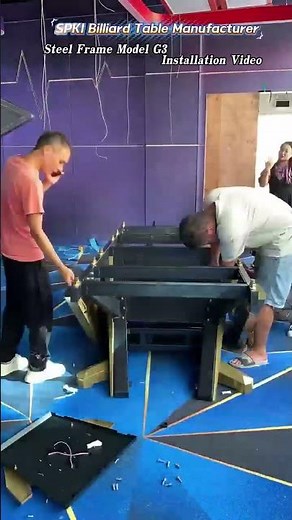 Steel Structure Billiard Table Assembly Guide #billiards
