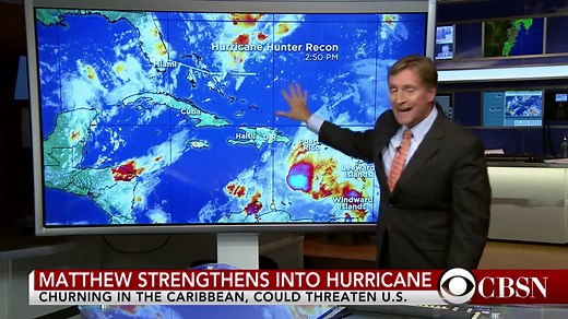 Hurricane Matthew forming