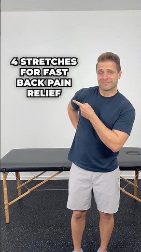 4 Great Stretches For FAST Back Pain Relief!